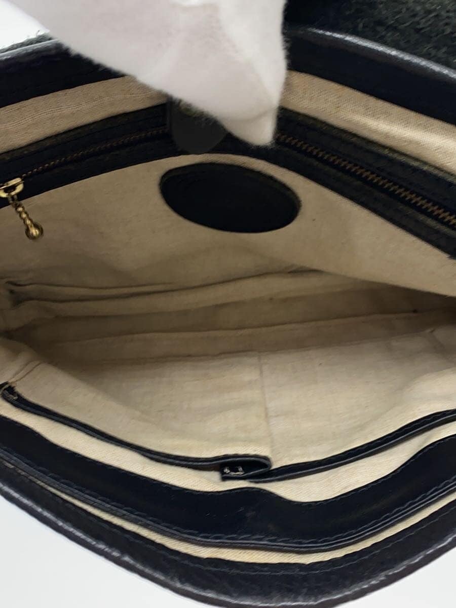 SLOW Shoulder Bag Leather BLK 6