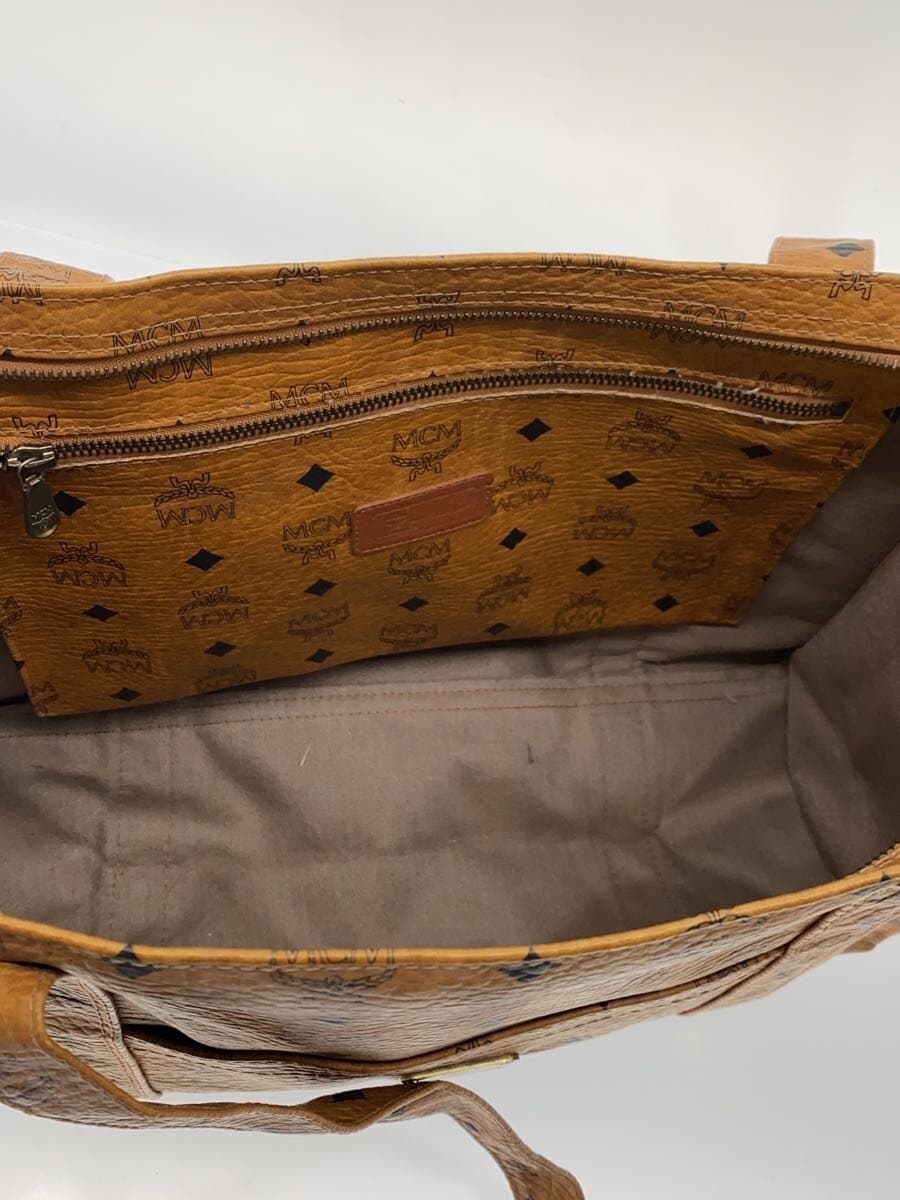 MCM tote bag leather BRW all-over pattern S6502 6