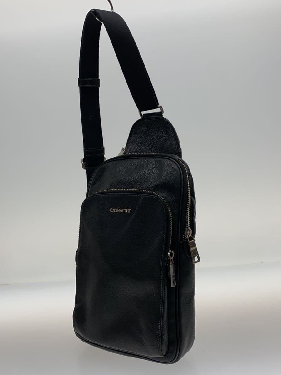 COACH Shoulder Bag Leather Black CQ669 2