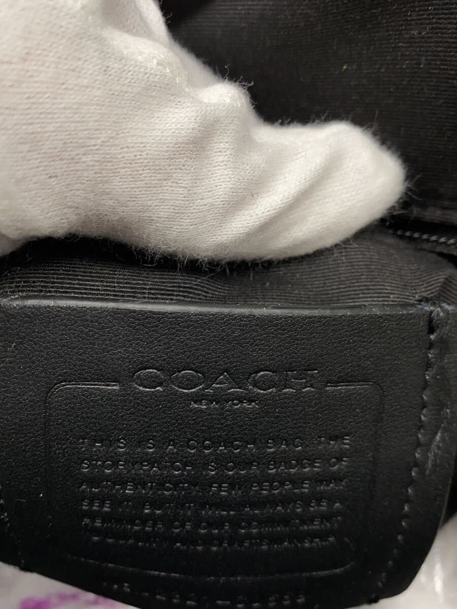 COACH Shoulder Bag Leather Black CQ669 5