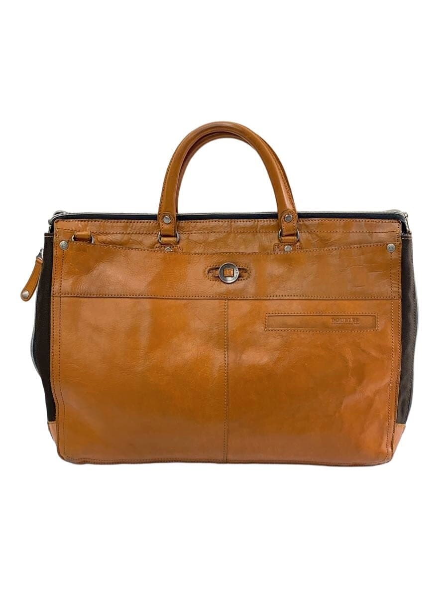 DOUBLES Briefcase Leather CML Plain