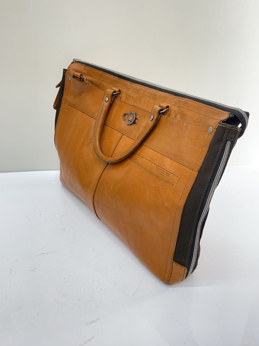 DOUBLES Briefcase Leather CML Plain 2