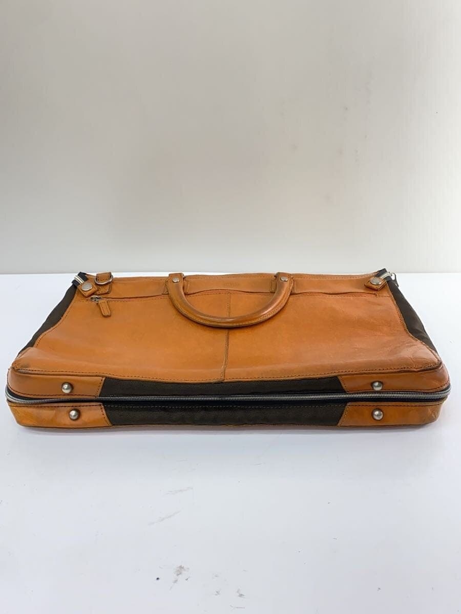 DOUBLES Briefcase Leather CML Plain 4