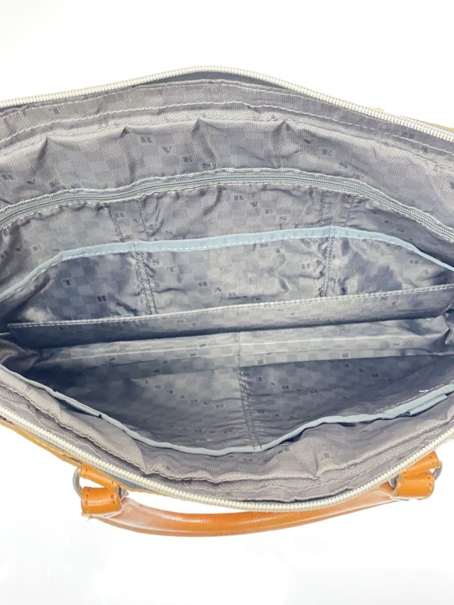 DOUBLES Briefcase Leather CML Plain 6