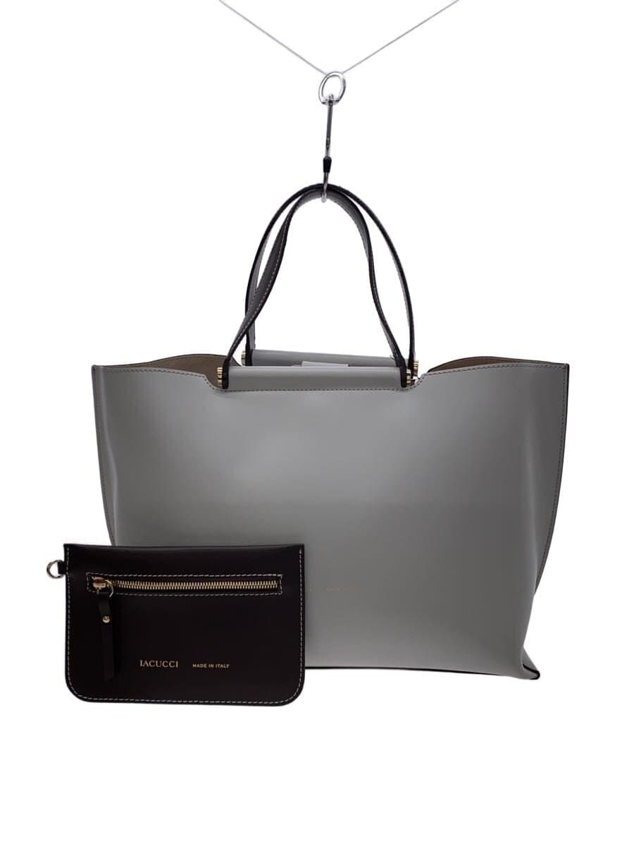 IACUCCI tote bag leather WHT