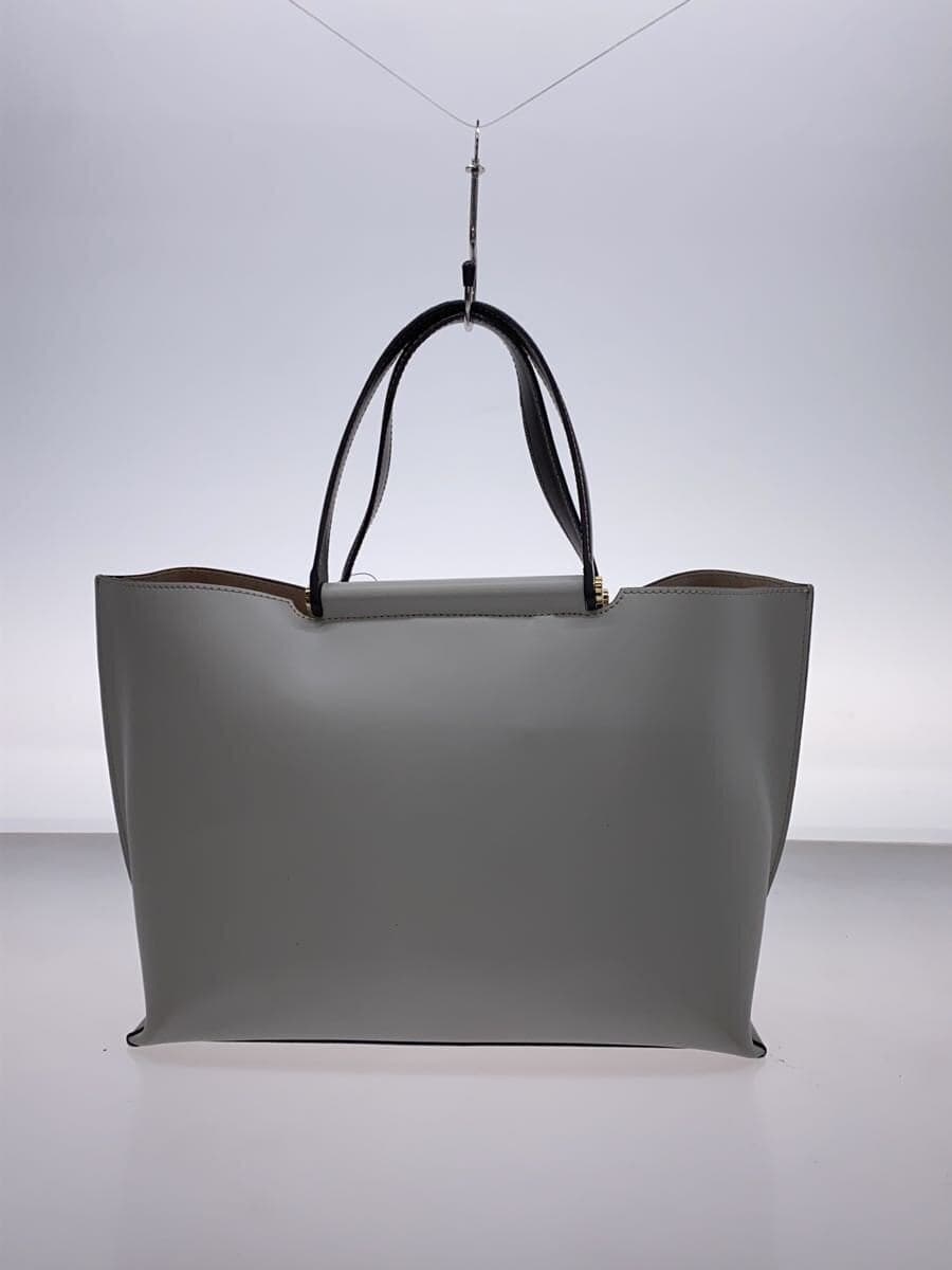IACUCCI tote bag leather WHT 3