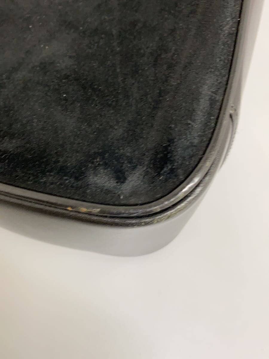 GUCCI Handbag Bamboo Suede BLK 7