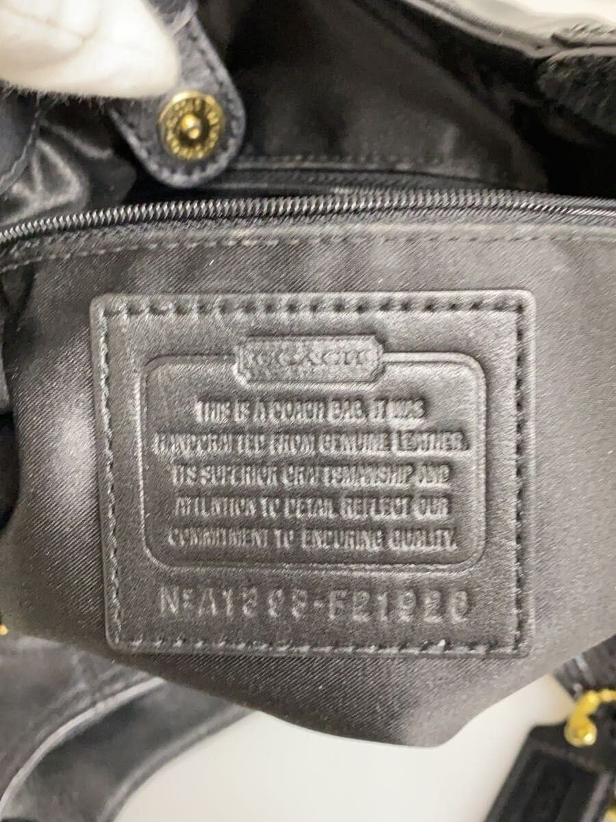 COACH Shoulder Bag_All Leather Leather BLK 5