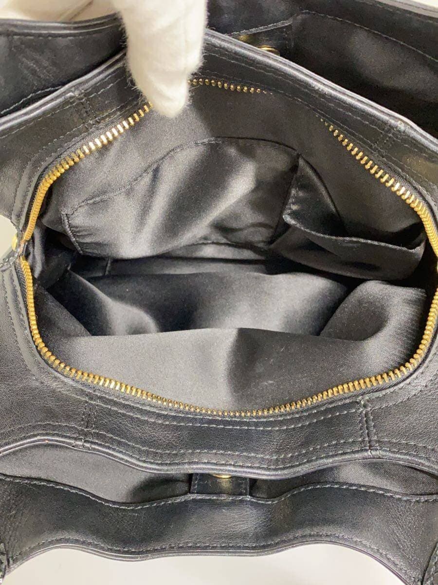 COACH Shoulder Bag_All Leather Leather BLK 6