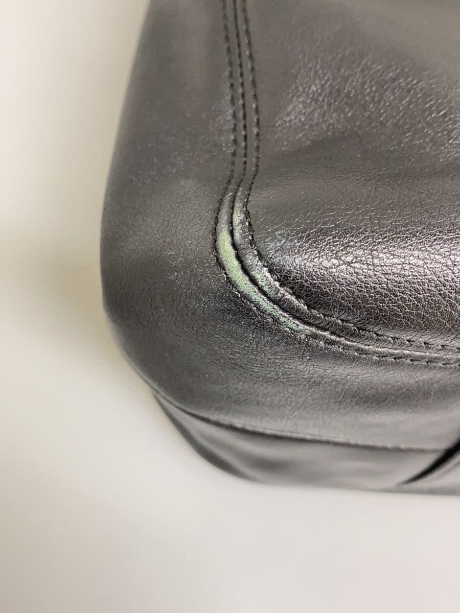 COACH Shoulder Bag_All Leather Leather BLK 8