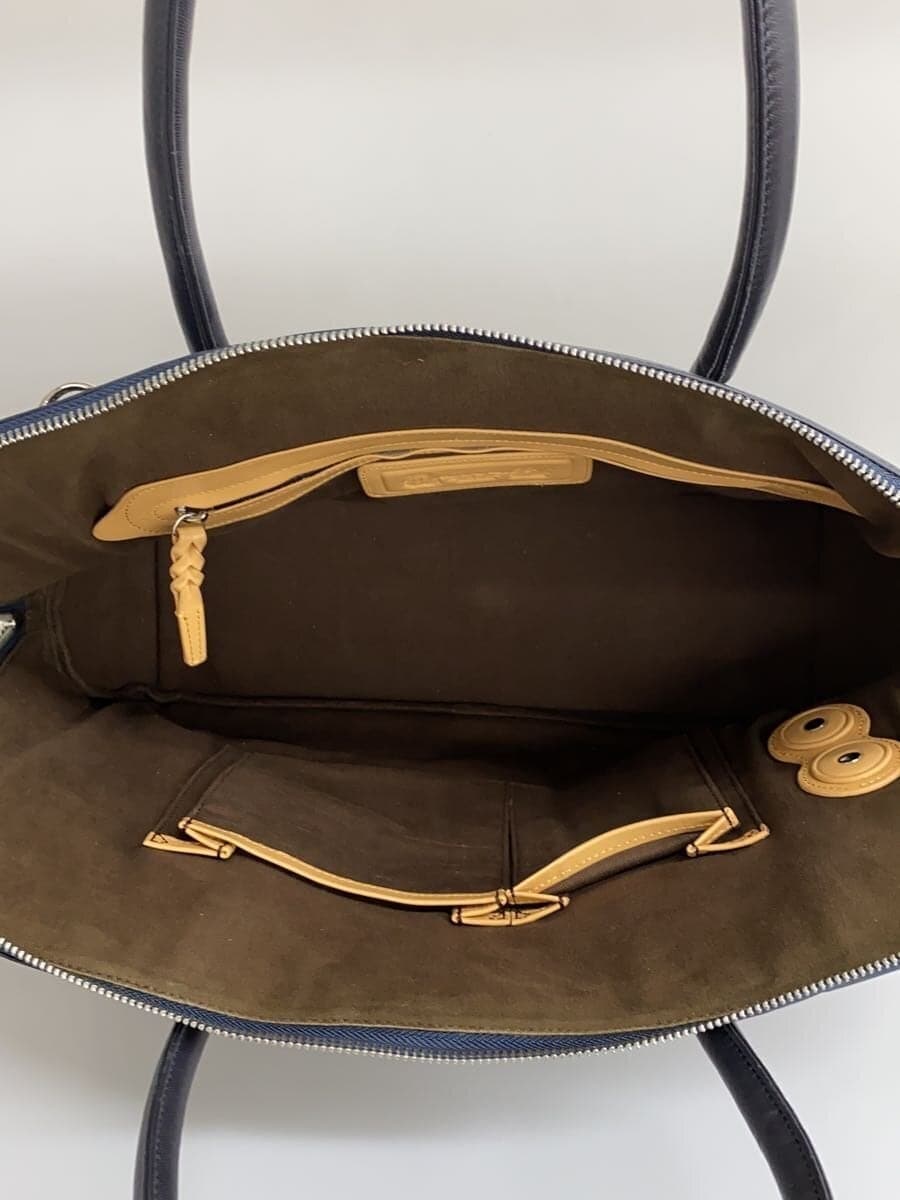 Pid Business Bag Leather Navy 6