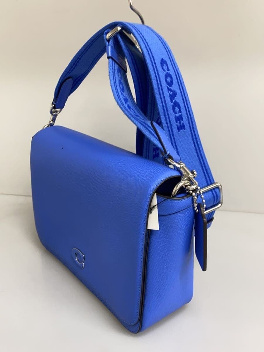COACH2-Way Shoulder Bag Crossbody Extra Strap BLU CJ843 2