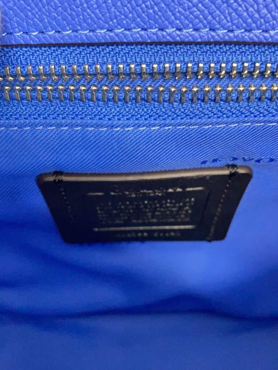 COACH2-Way Shoulder Bag Crossbody Extra Strap BLU CJ843 5