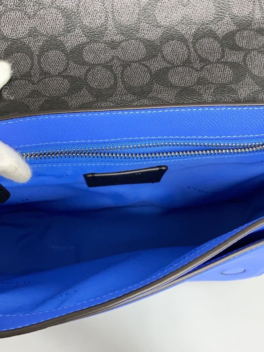 COACH2-Way Shoulder Bag Crossbody Extra Strap BLU CJ843 6
