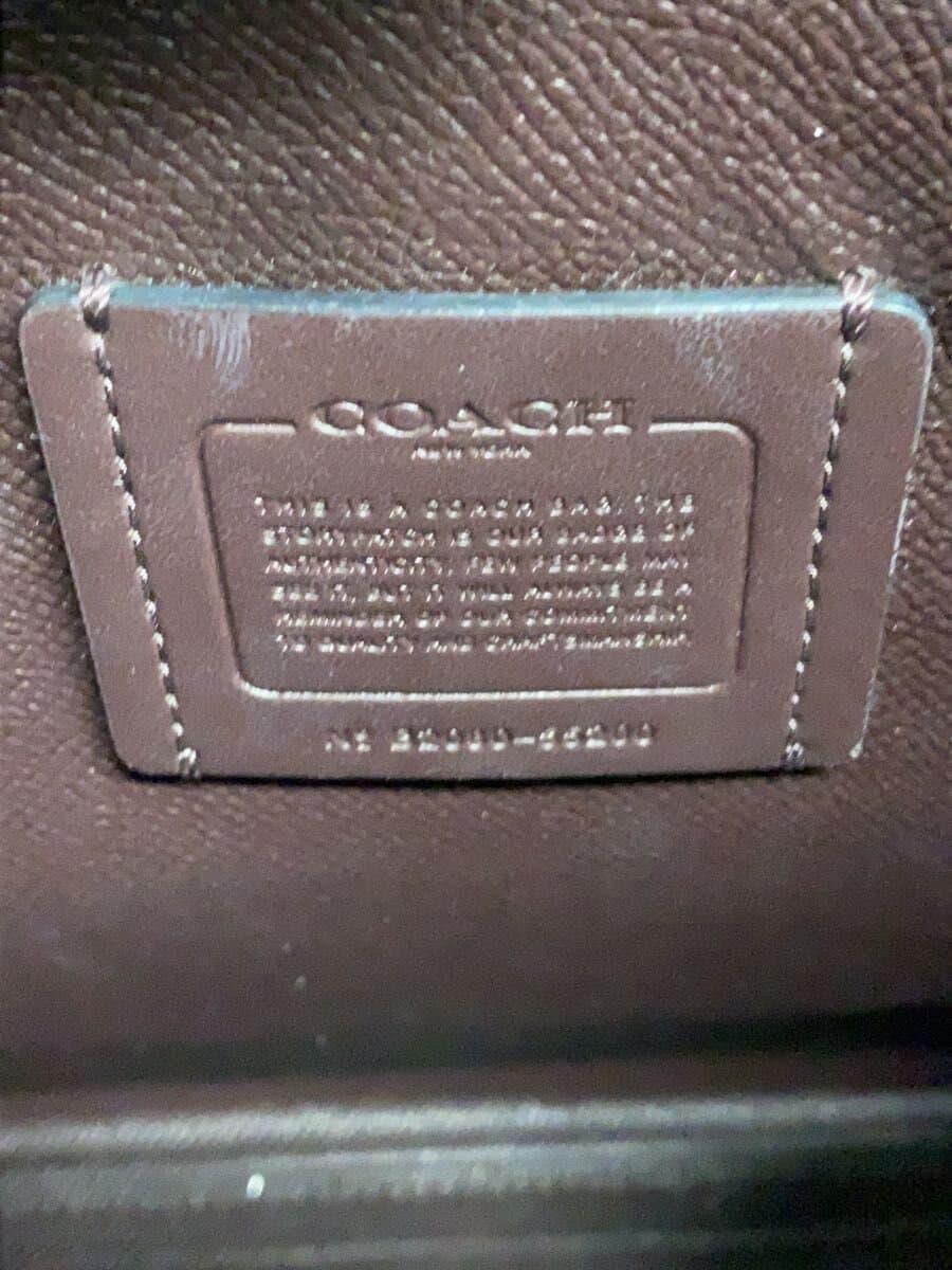 COACH Shoulder Bag Willow Bucket Bag Turnlock Leather BLK Animal 5