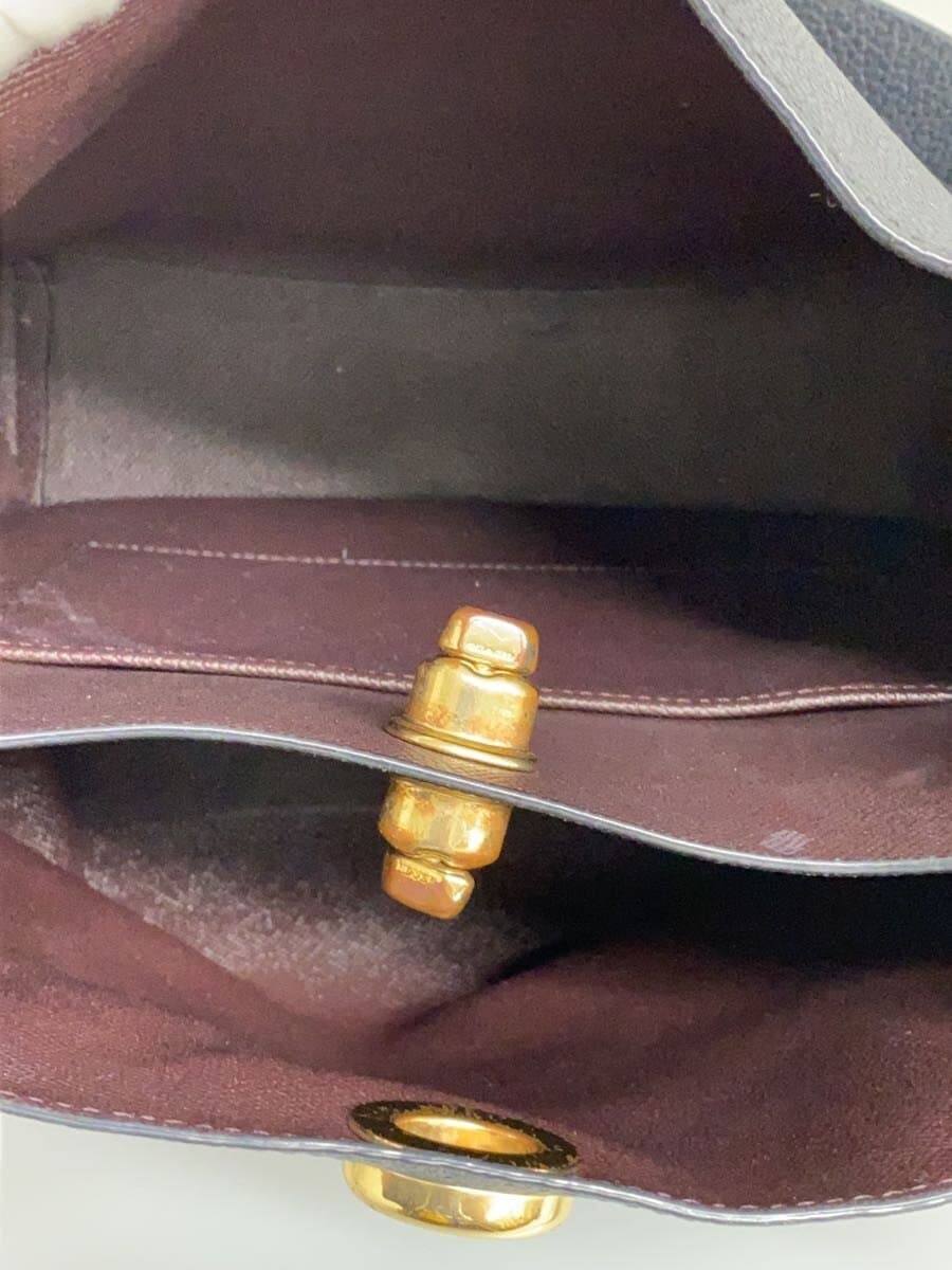 COACH Shoulder Bag Willow Bucket Bag Turnlock Leather BLK Animal 6