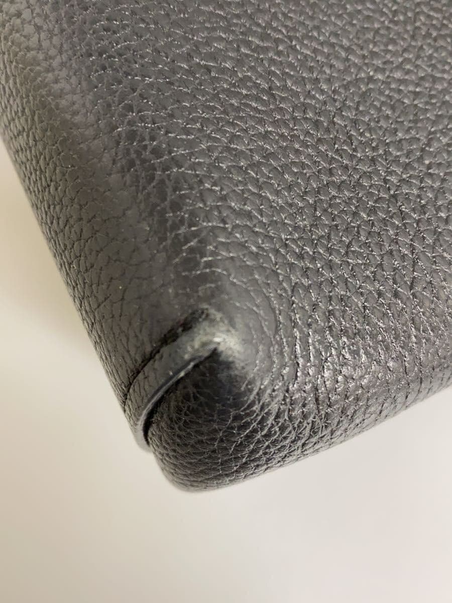 COACH Shoulder Bag Willow Bucket Bag Turnlock Leather BLK Animal 9