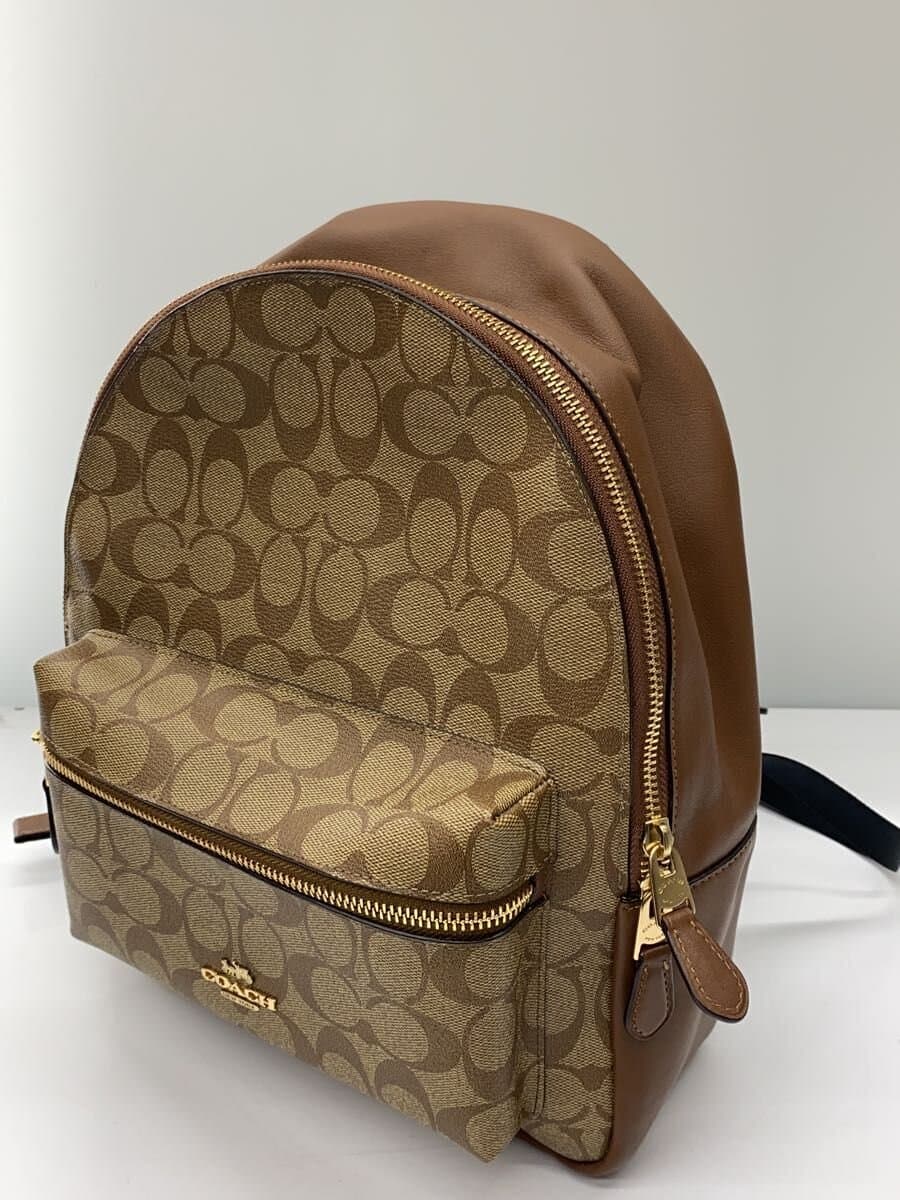 COACH Backpack PVC BEG All Over Pattern F32200 2