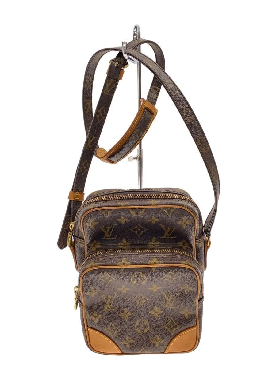 LOUIS VUITTON Shoulder Bag Leather BRW All-over Pattern M45236
