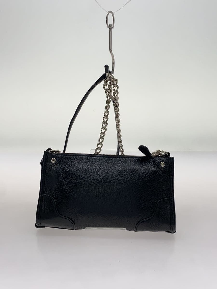 COACH Shoulder Bag Leather Black f39856 3