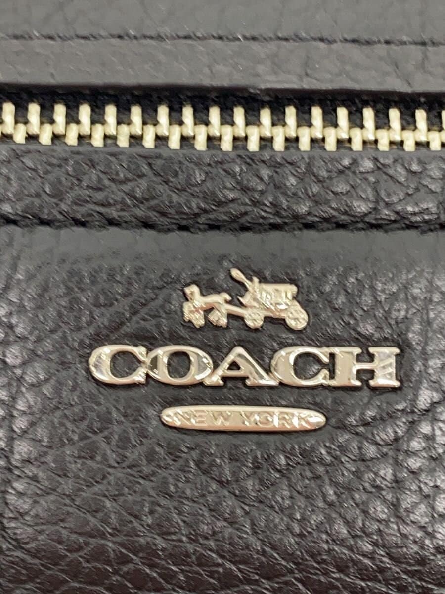 COACH Shoulder Bag Leather Black f39856 5