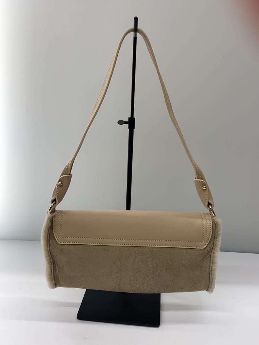 Salvatore Ferragamo Shoulder Bag Leather BEG ez-21 4887 3