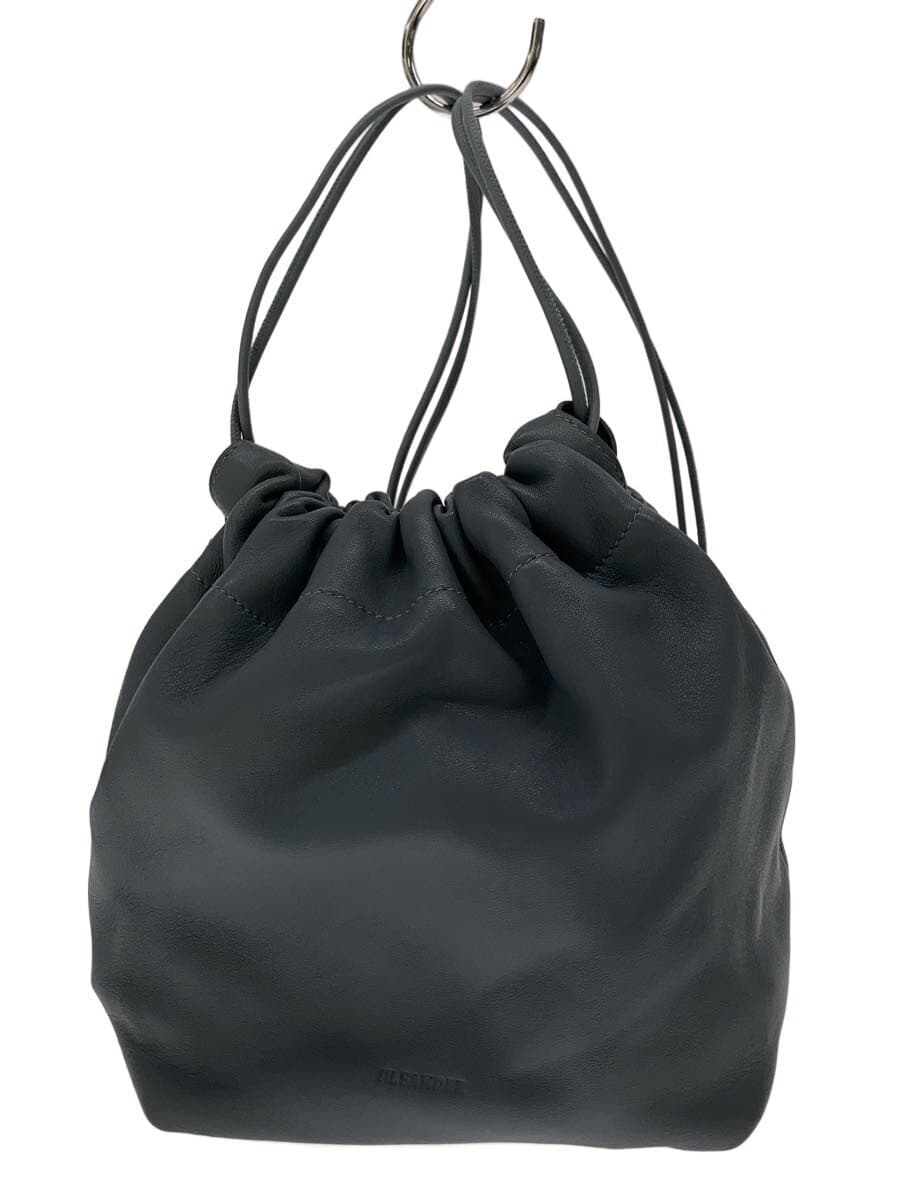 JIL SANDER Shoulder Bag Leather BLU Solid