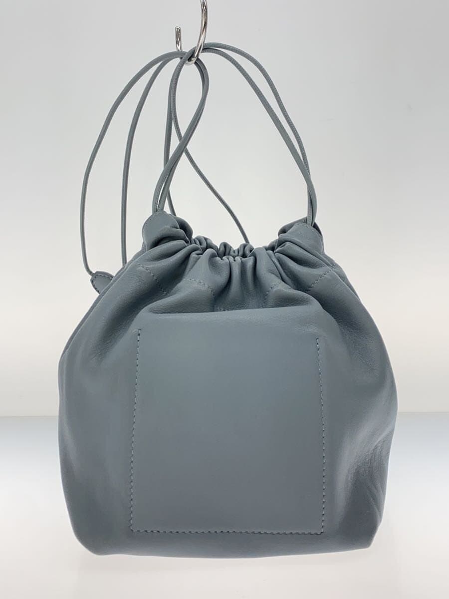 JIL SANDER Shoulder Bag Leather BLU Solid 3