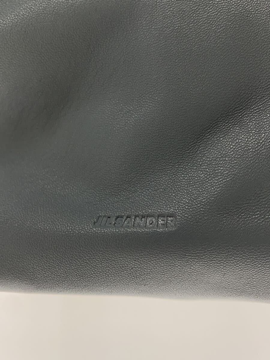 JIL SANDER Shoulder Bag Leather BLU Solid 5