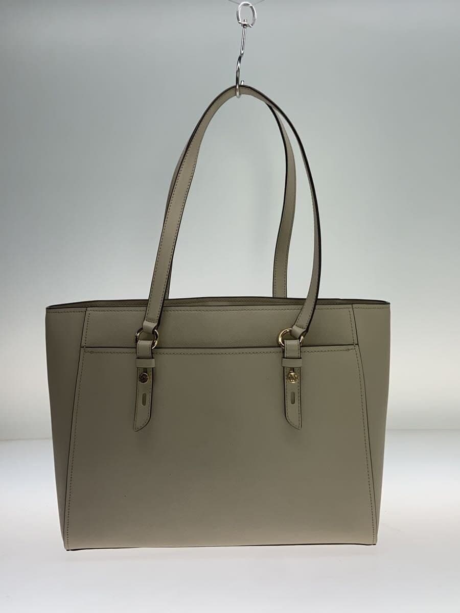 MICHAEL KORS Tote Bag Leather BEG Solid 3