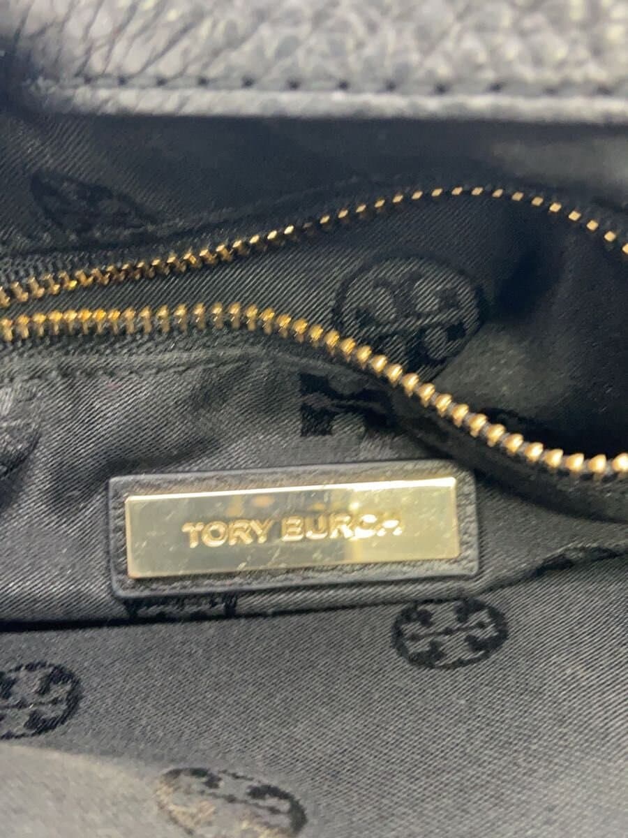 TORY BURCH Shoulder Bag Leather BLK Solid 5