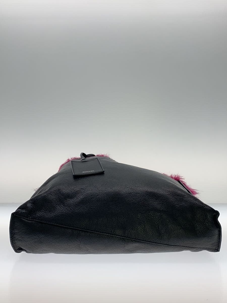 DIESEL handbag leather black plain 4