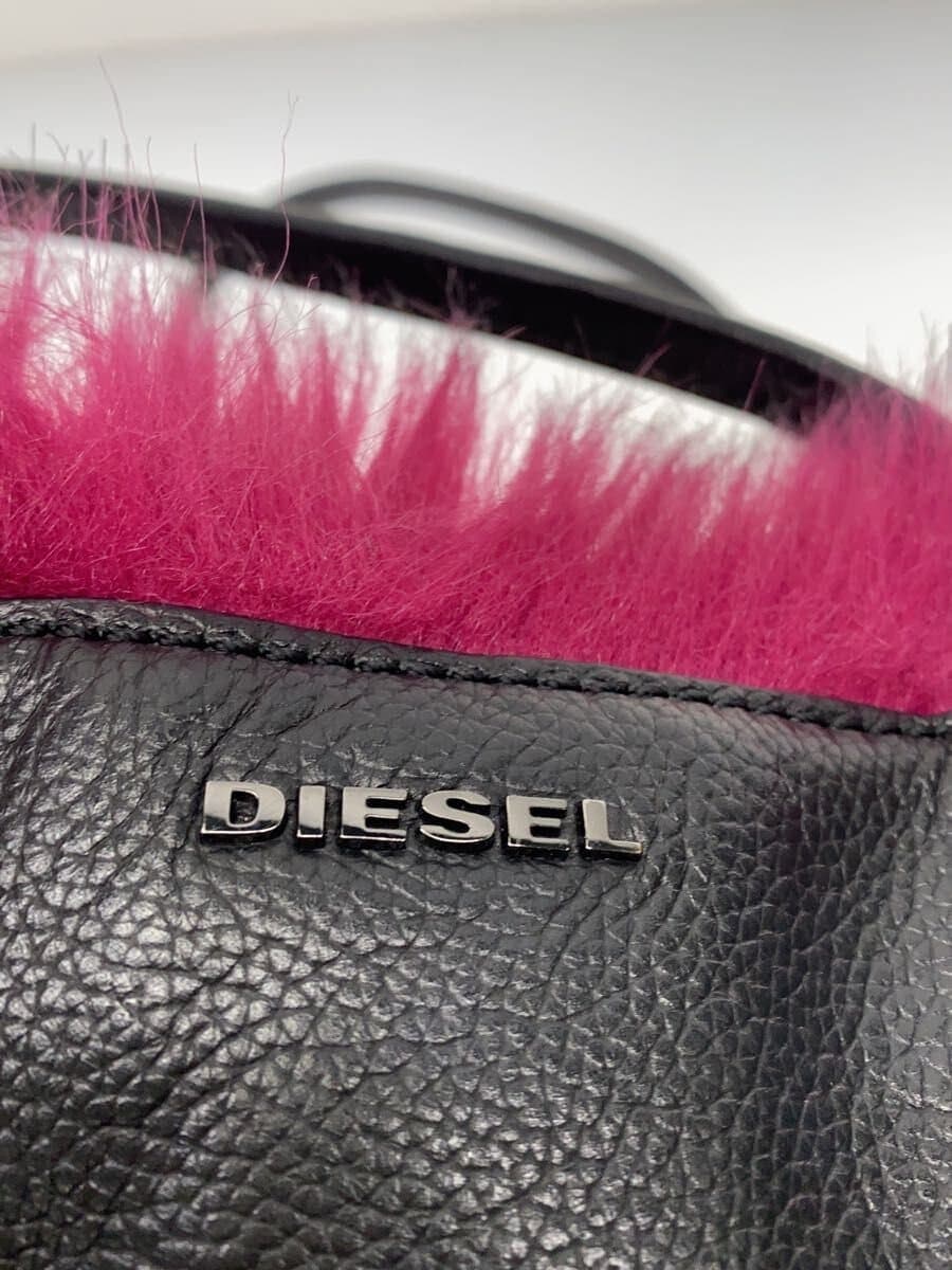 DIESEL handbag leather black plain 5
