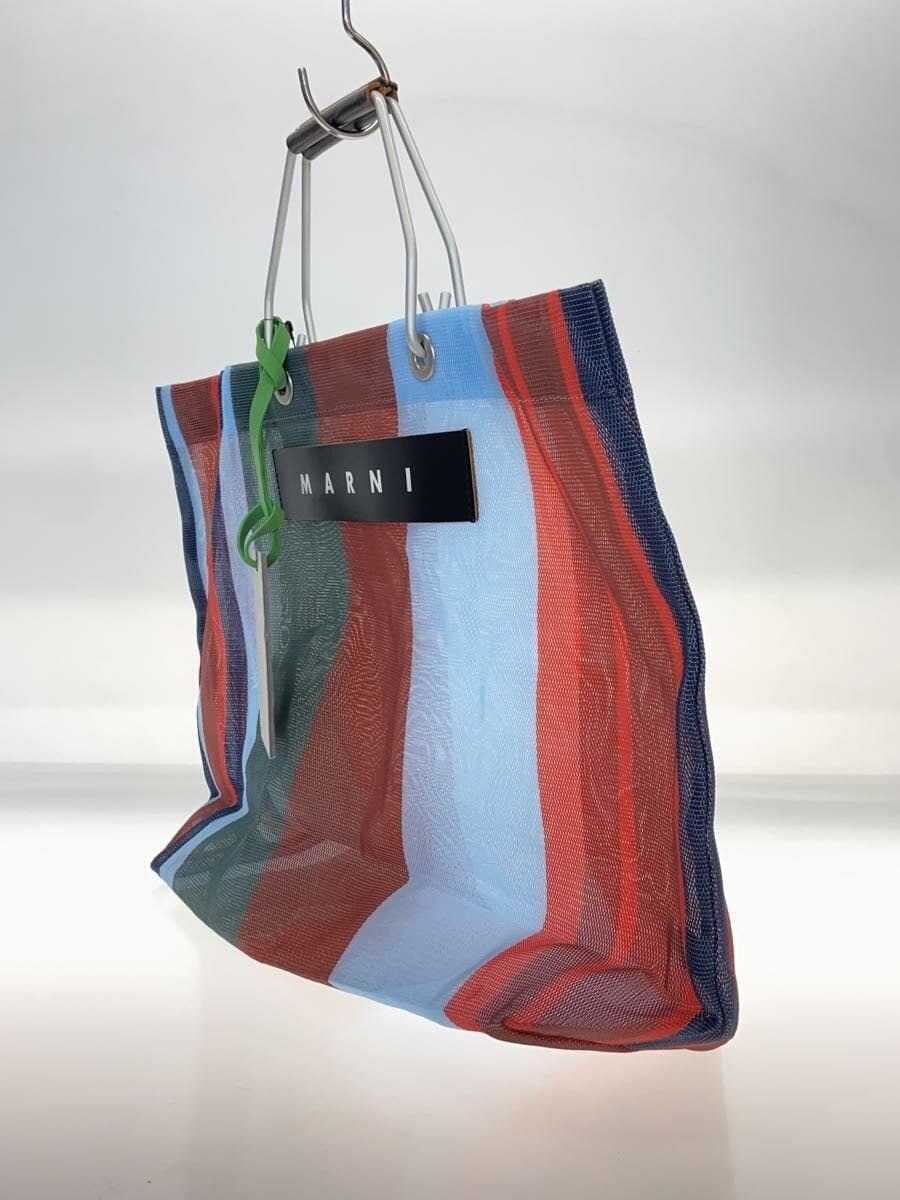 MARNI tote bag -- multicolor stripe 2