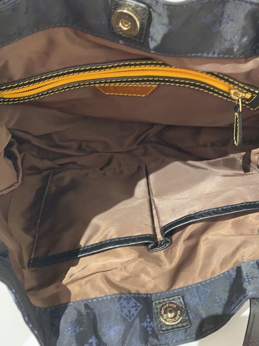 russet Tote Bag NVY All Over Pattern 6