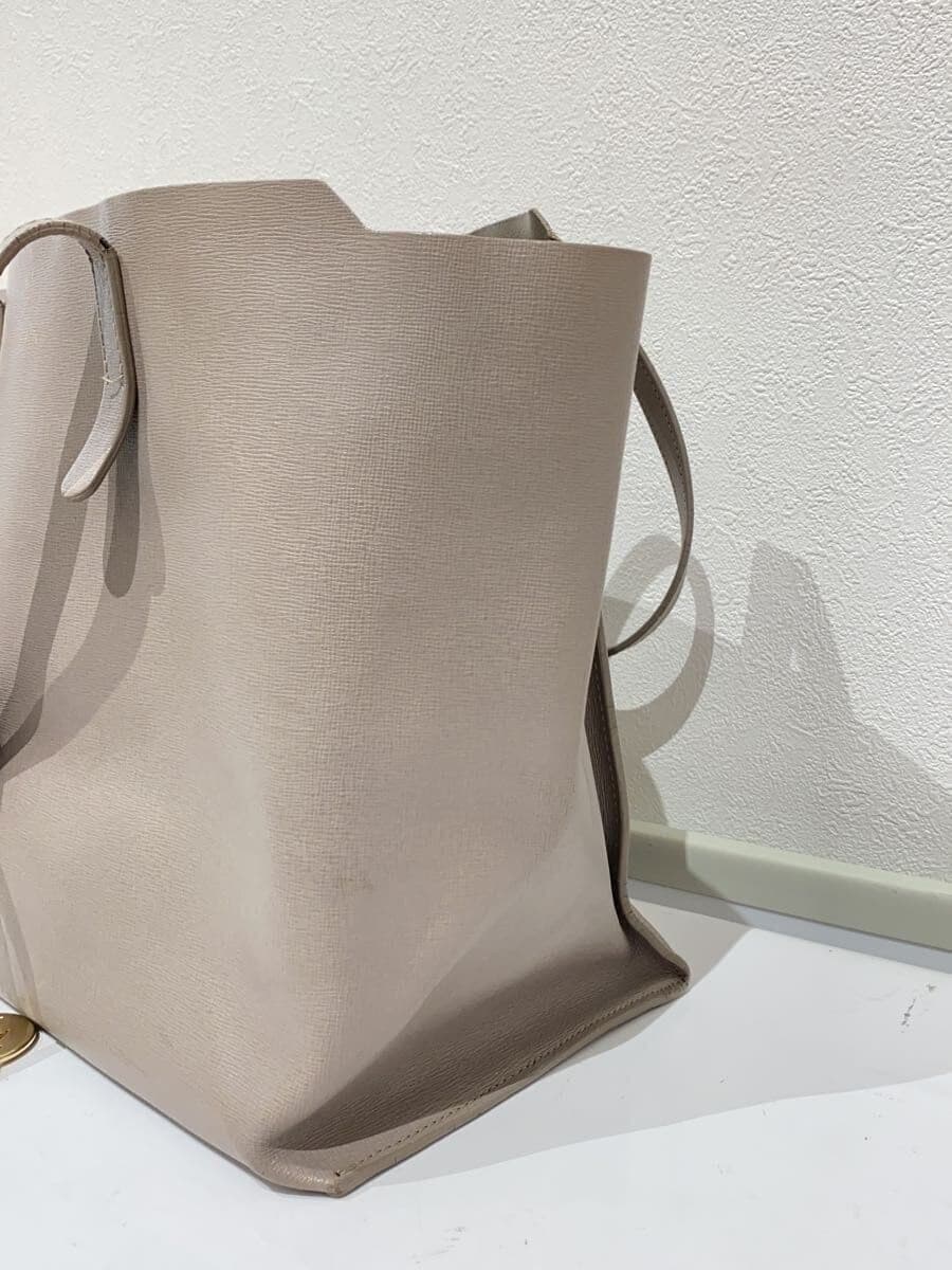 FURLA Tote Bag Leather GRY Wrinkle 2