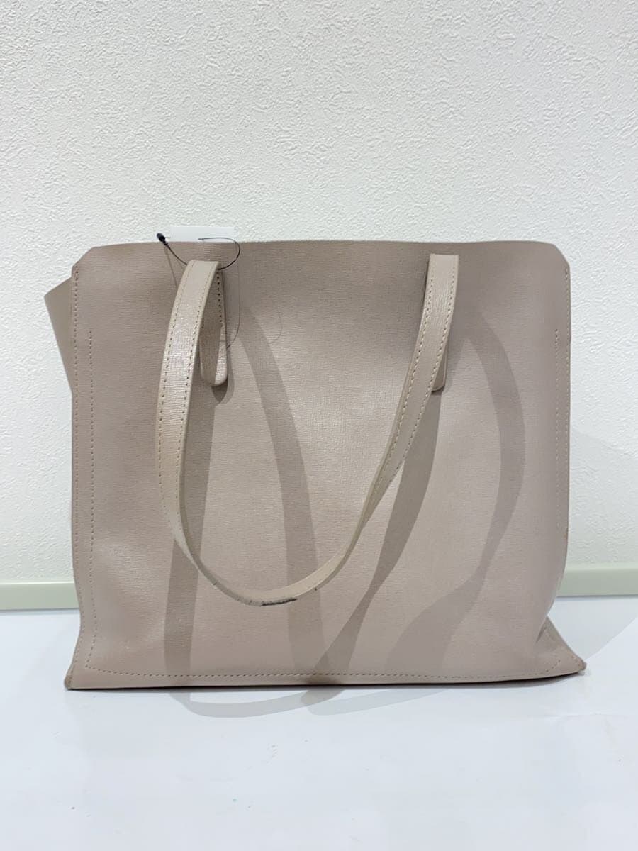 FURLA Tote Bag Leather GRY Wrinkle 3