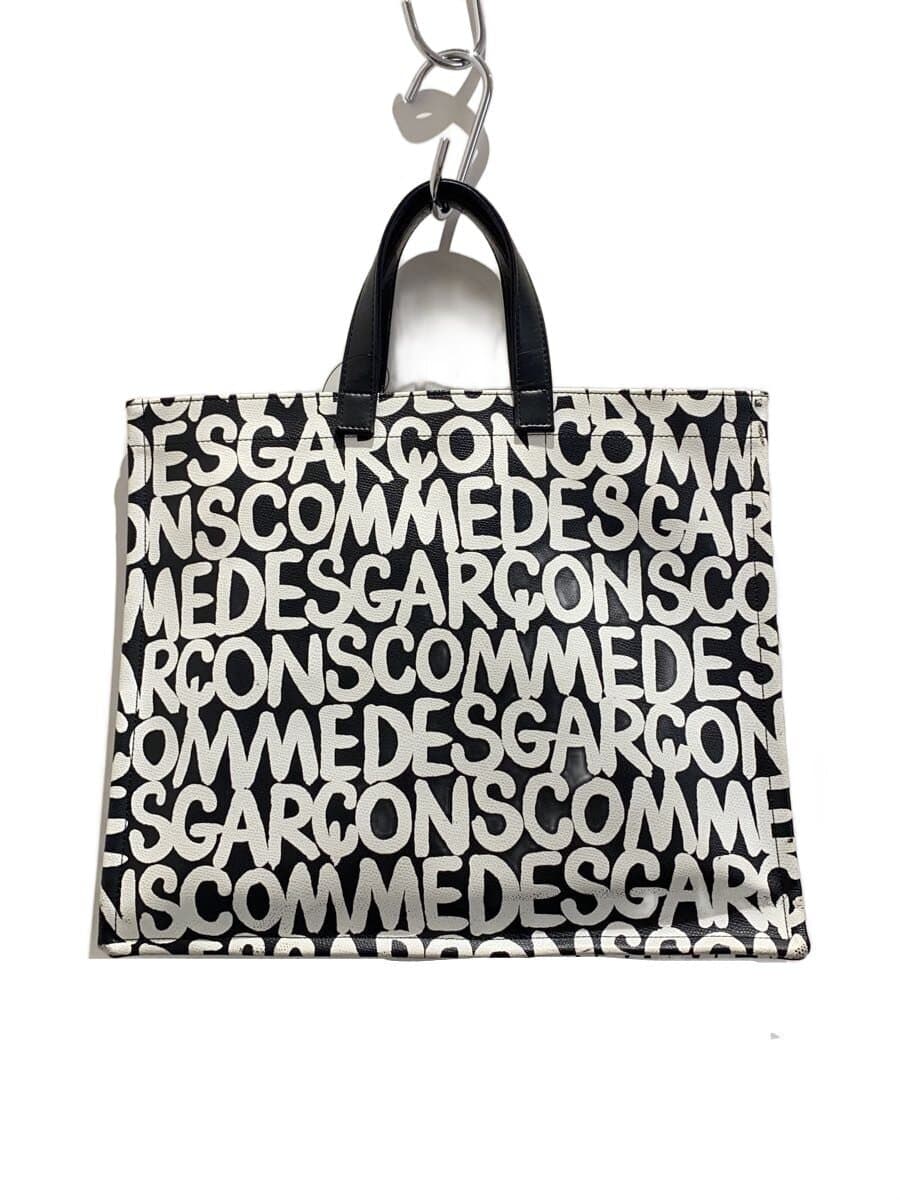 COMME des GARCONS Tote Bag PVC WHT All Over Pattern GC-K 202