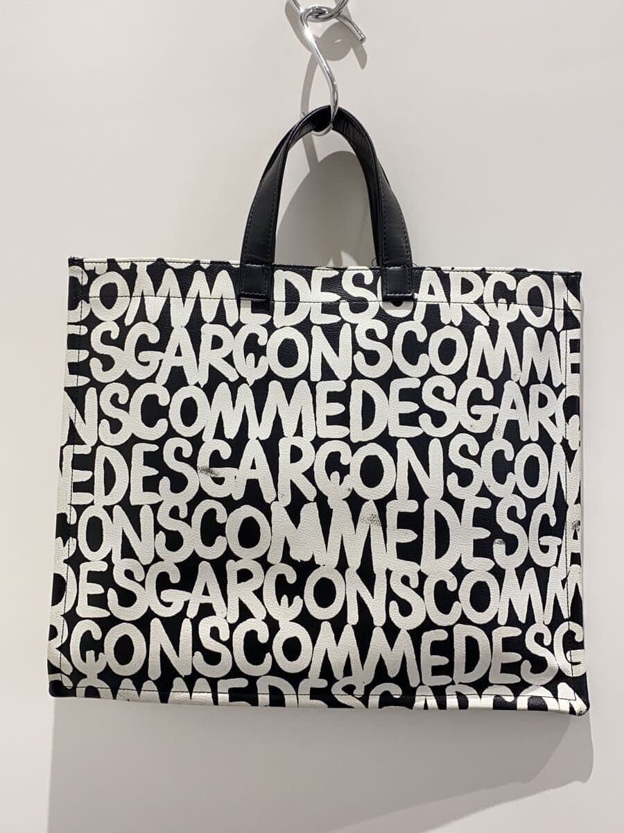 COMME des GARCONS Tote Bag PVC WHT All Over Pattern GC-K 202 3
