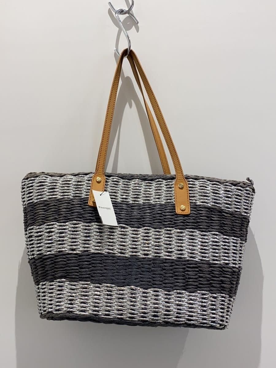 TORY BURCH Tote Bag BLU Stripe HAL045 3