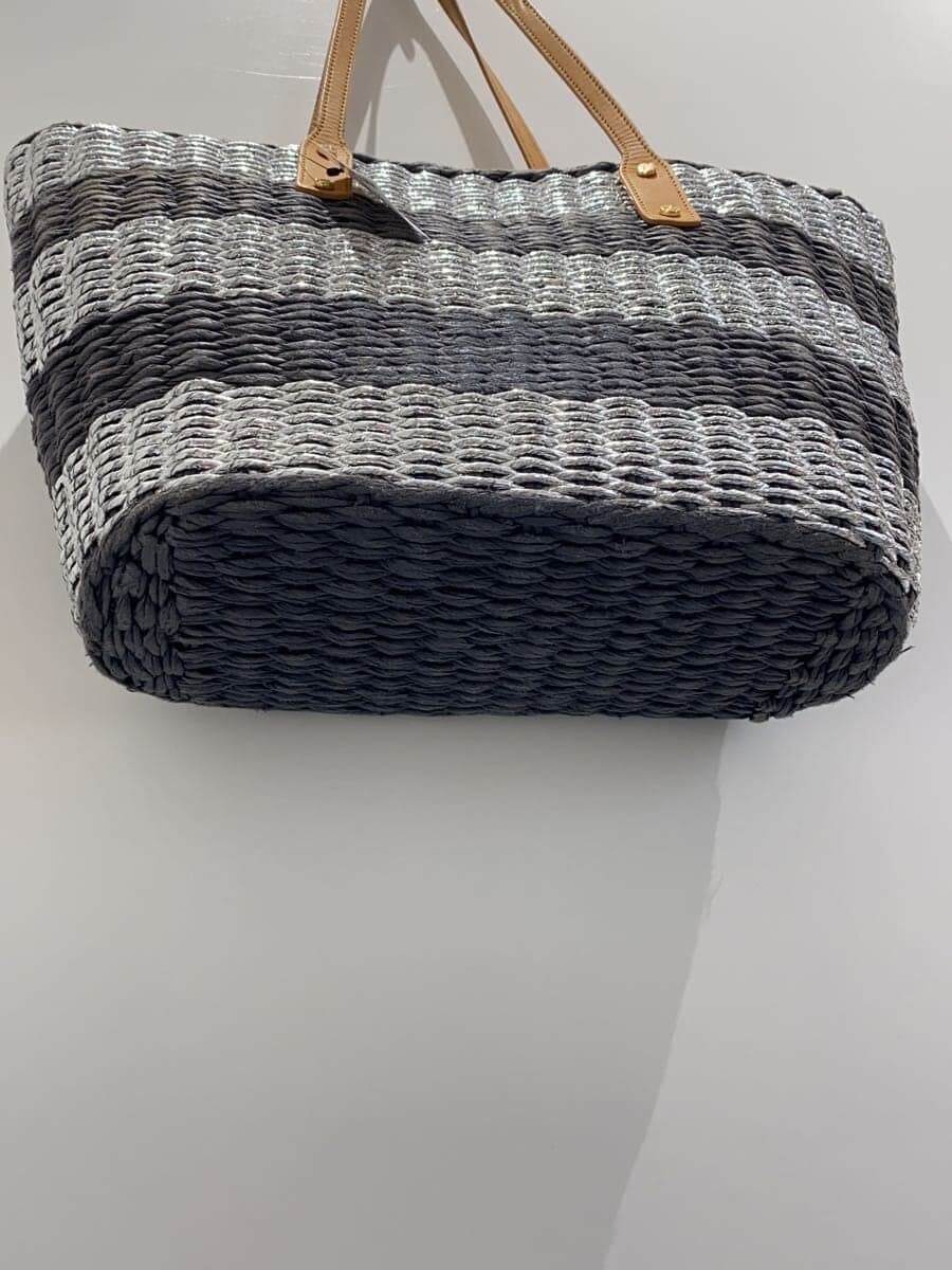 TORY BURCH Tote Bag BLU Stripe HAL045 4