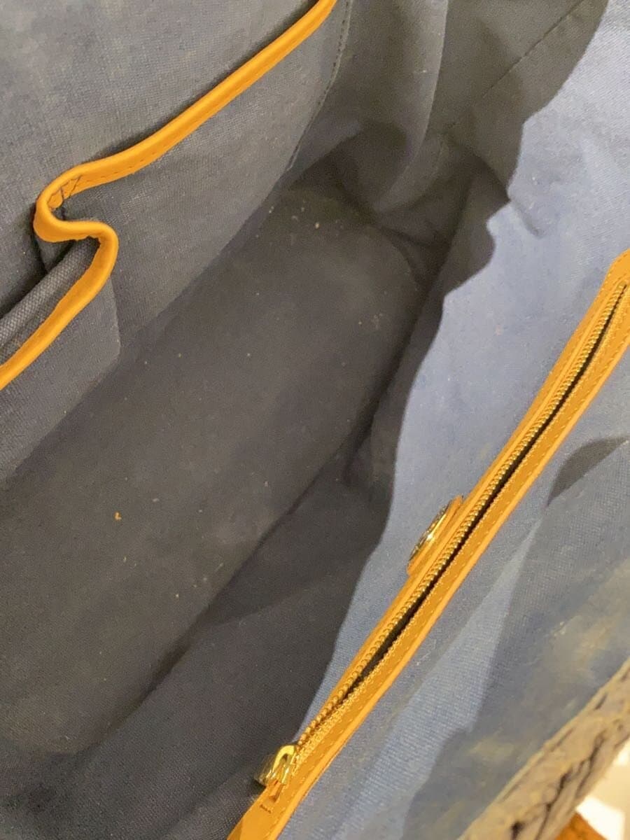 TORY BURCH Tote Bag BLU Stripe HAL045 6