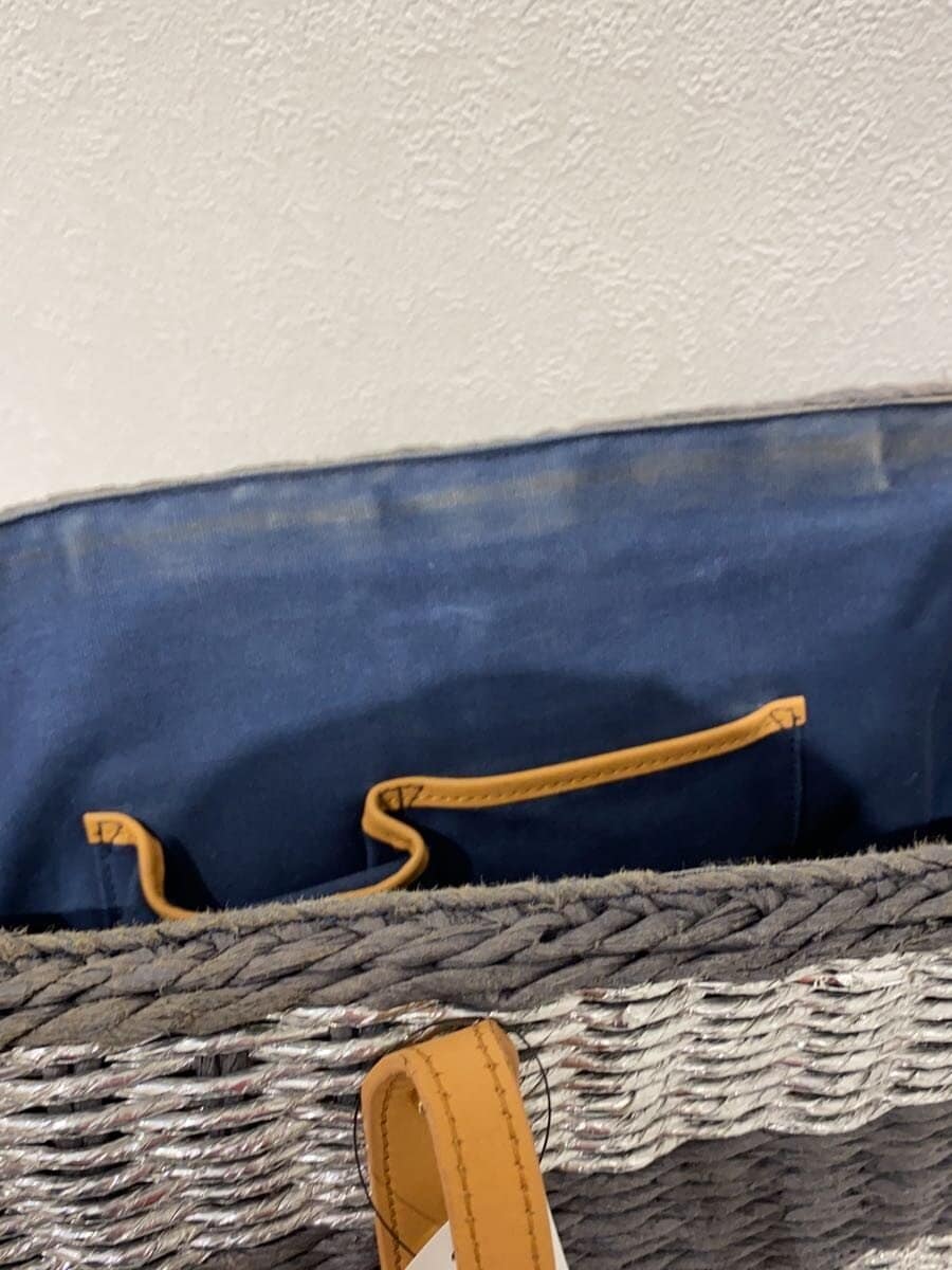 TORY BURCH Tote Bag BLU Stripe HAL045 7
