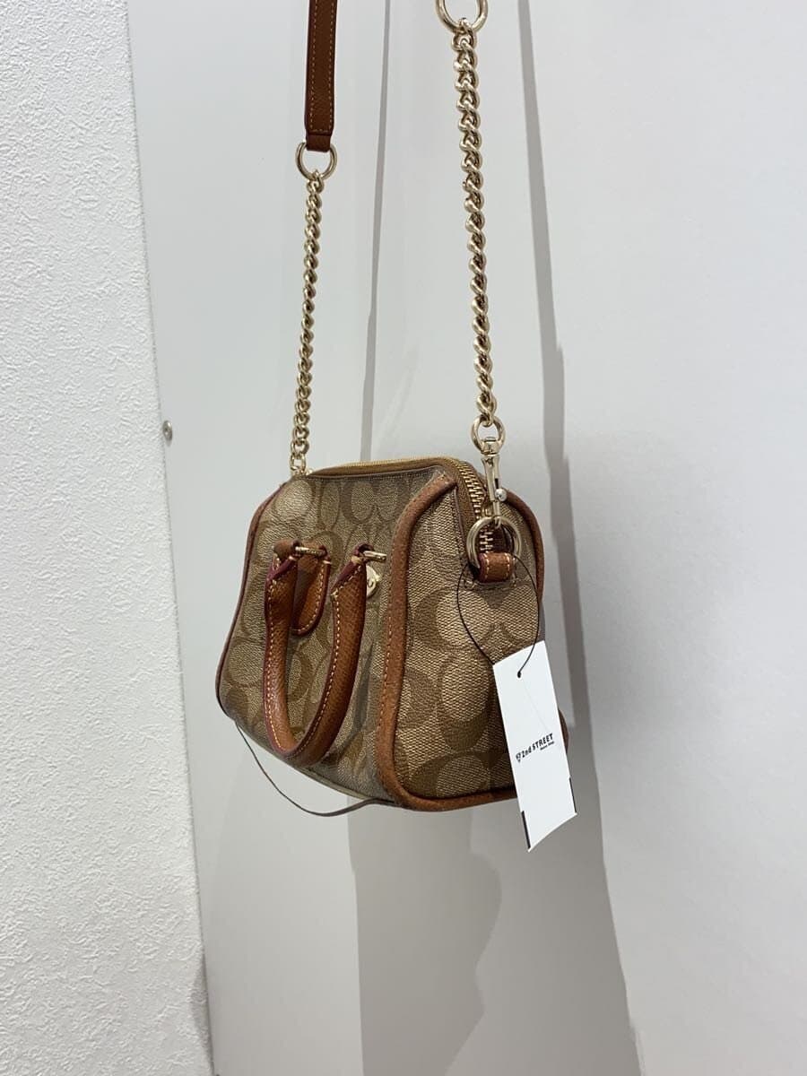 COACH Shoulder Bag BRW All Over Pattern f34084 2