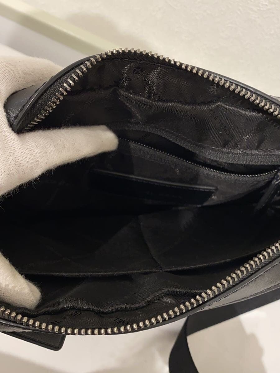 MICHAEL KORS COOPER Shoulder Bag Leather BLK 37S4lCOC5l 6