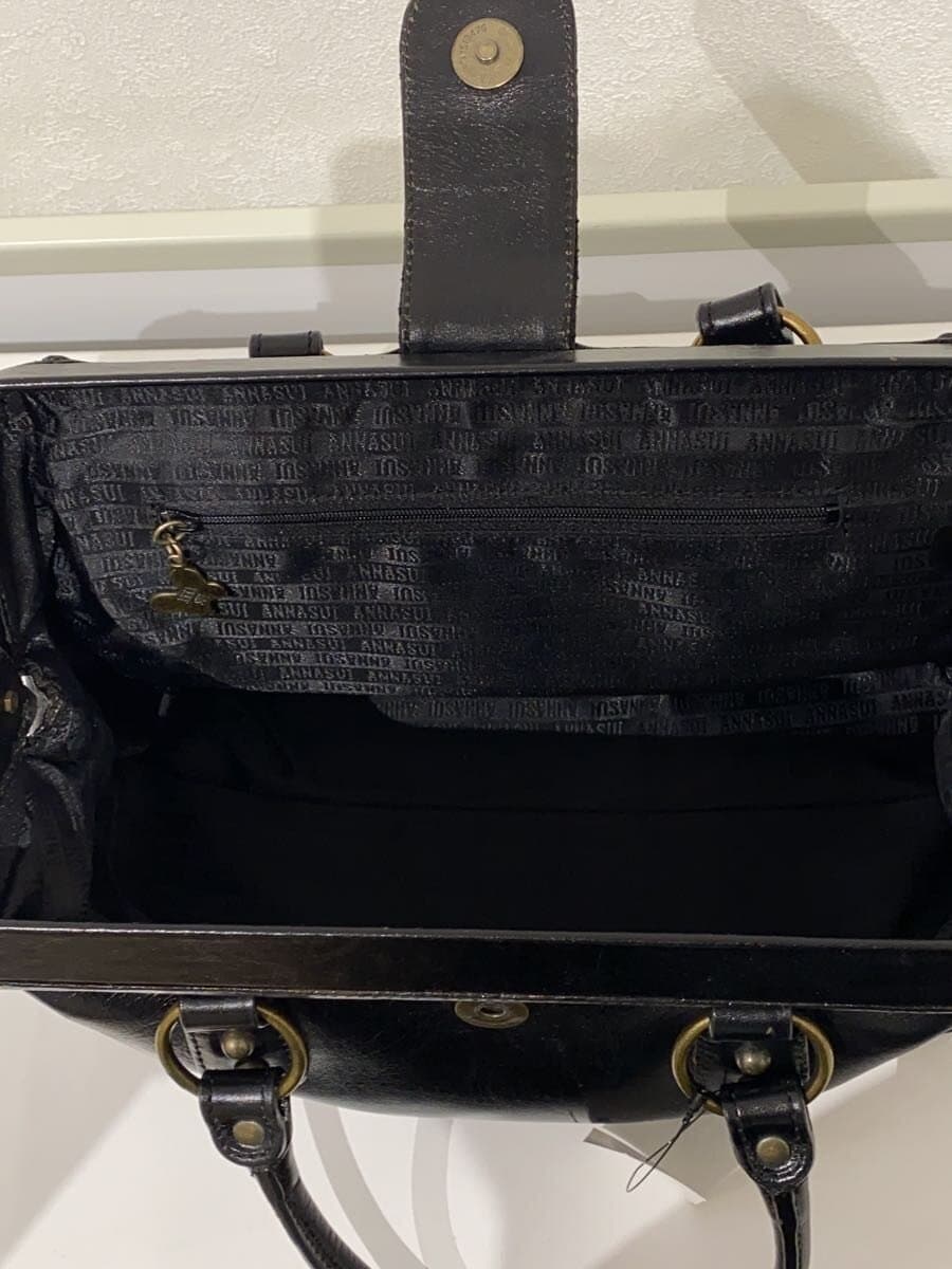 ANNA SUI Bag Leather Black 6