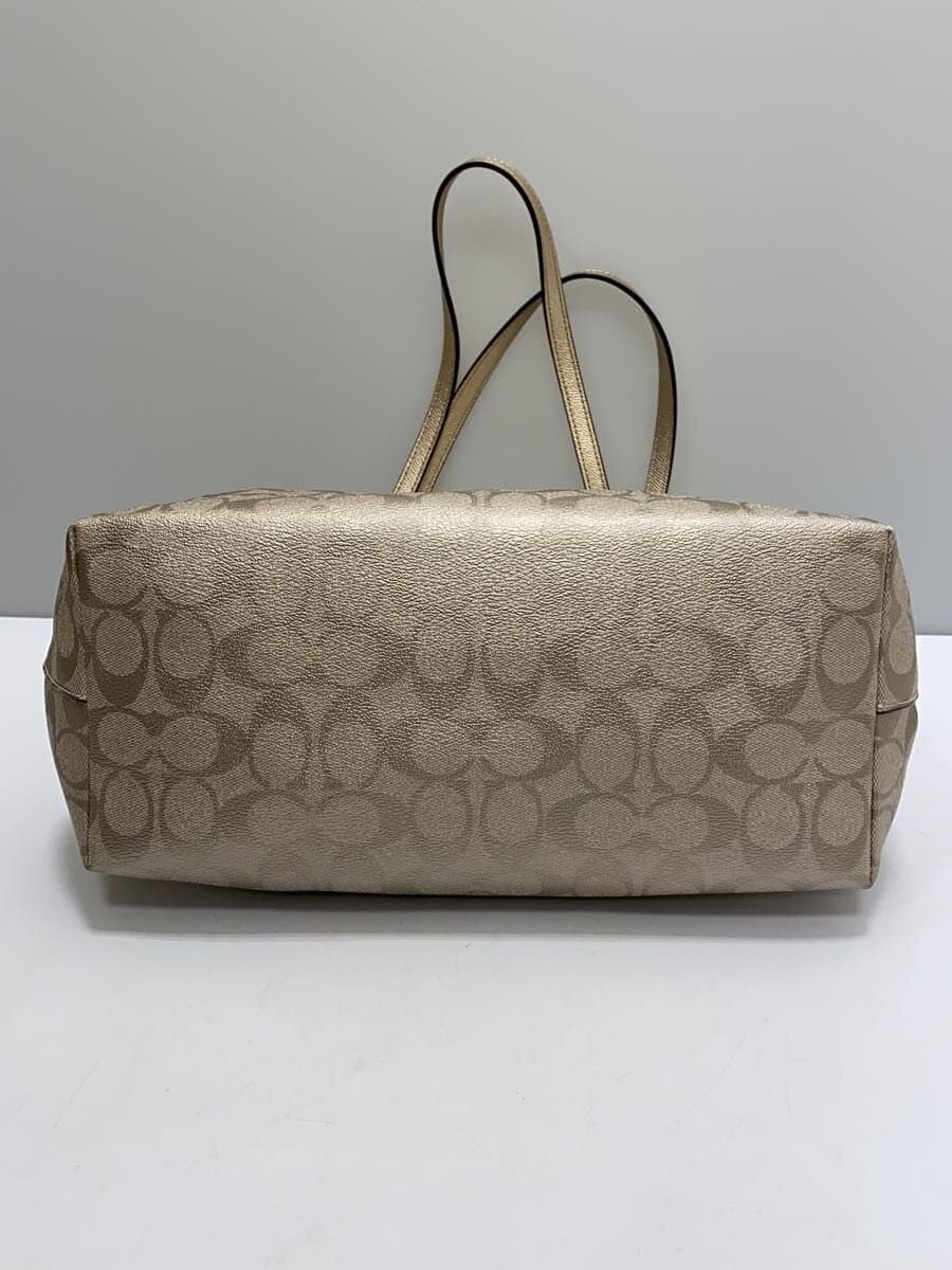 COACH Tote Bag Leather SLV All Over Pattern F39555 Signature Pattern 4
