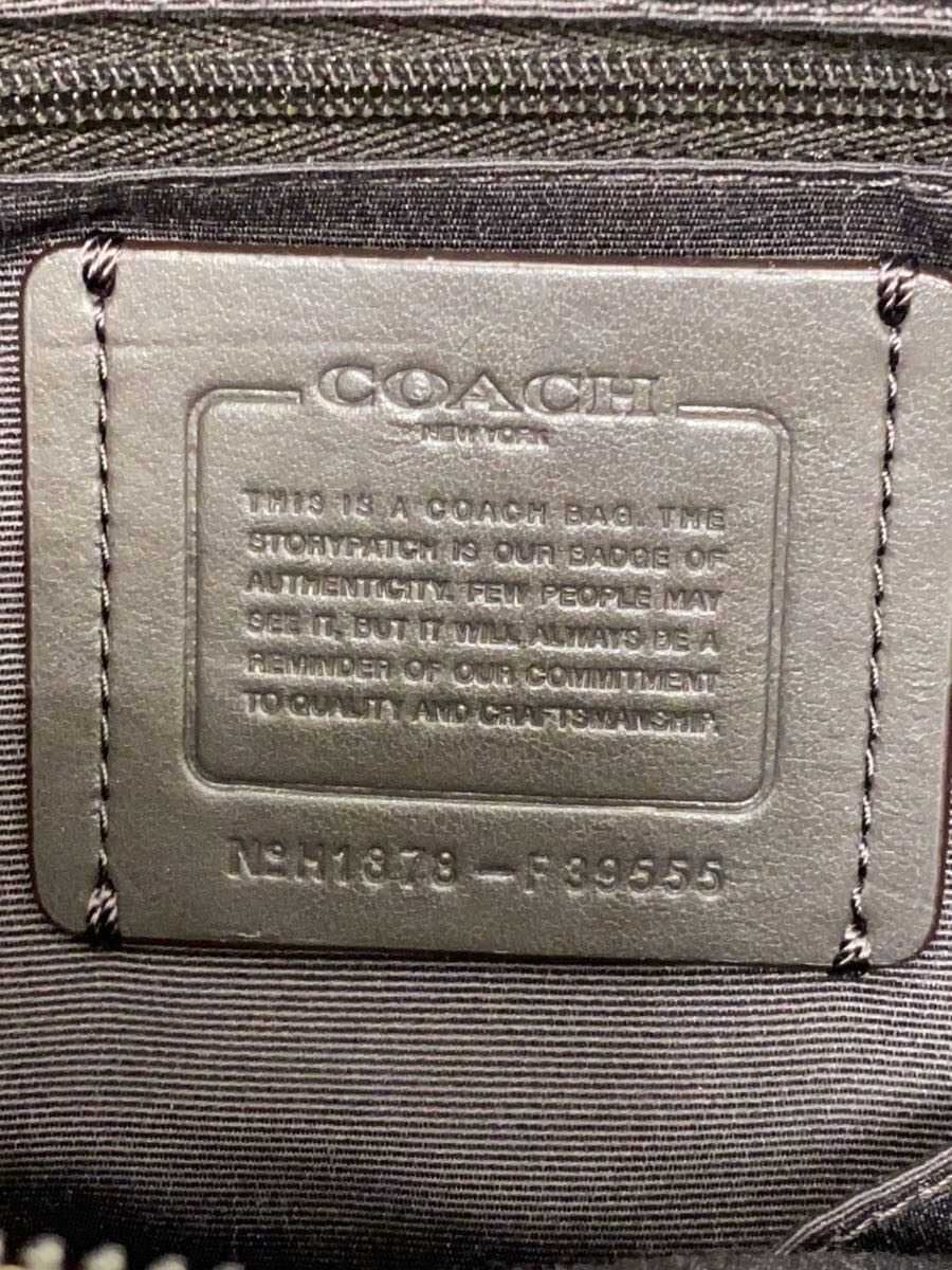 COACH Tote Bag Leather SLV All Over Pattern F39555 Signature Pattern 5