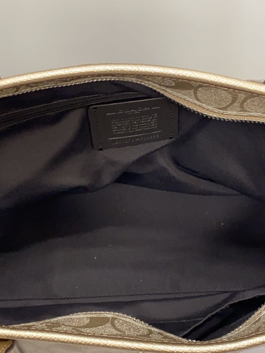COACH Tote Bag Leather SLV All Over Pattern F39555 Signature Pattern 6