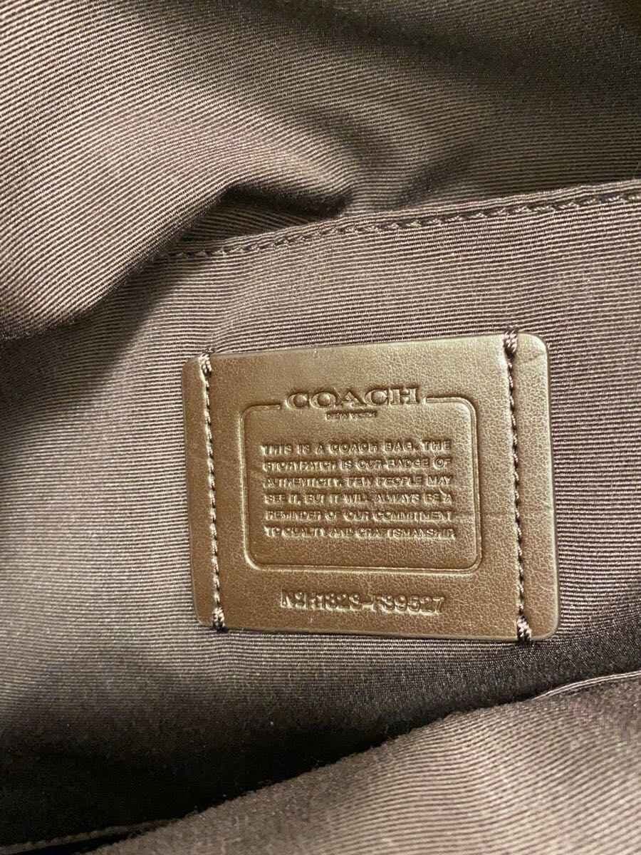 COACH Shoulder Bag_Signature_Beige Leather BEG All Over Pattern 5